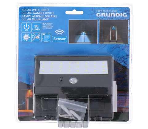 Záhradné lampy Grundig Grundig - LED Solárne svietidlo so senzorom 1xLED/0,25W/1xAA 