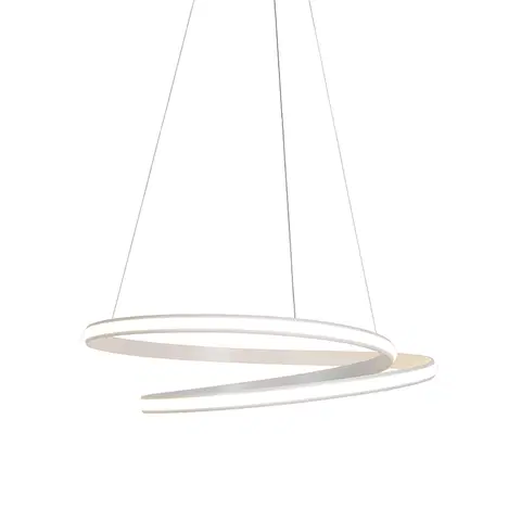 Zavesne lampy Moderné závesné svietidlo biele 74 cm vrátane LED stmievateľné - Rowan