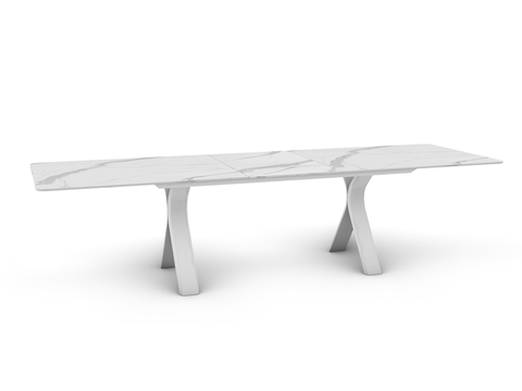 Stoly Carson jedálenský stôl biely 240-300 cm
