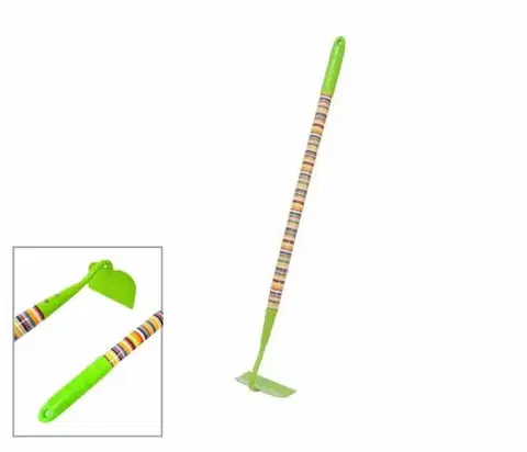 Detské náradie a nástroje Kinekus Motyka detská kovová, farebné pruhy, 72cm