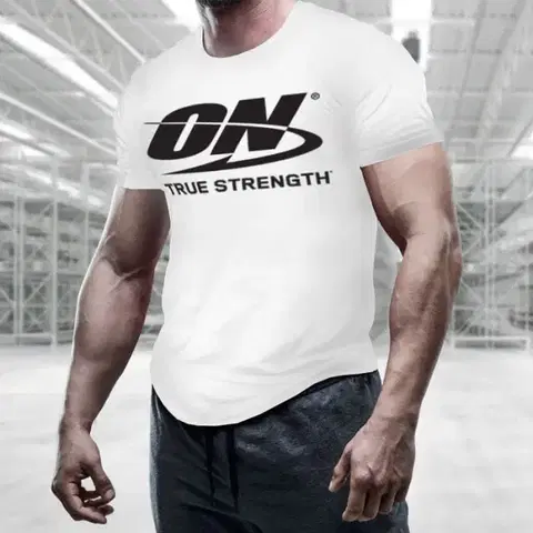 Tričká Optimum Nutrition Men´s T-shirt True Strength White  S