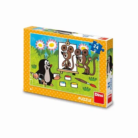 Hračky puzzle DINO - Krtko maliar 24 puzzle