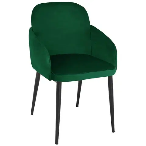 Čalúnené stoličky Stolička Hamilton 80213A-F15 Dark Green