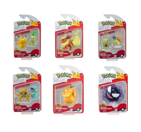 Hračky - figprky zvierat ORBICO - Pokémon Battle zberateľské figúrky, Mix Produktov