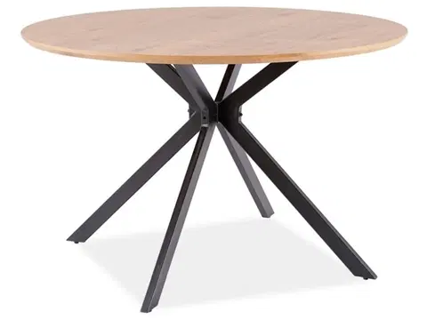 Jedálenské stoly XAVIER jedálenský stôl, dub / čierna