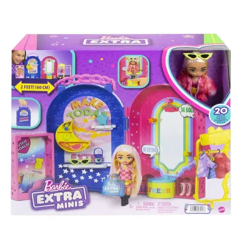 Hračky bábiky MATTEL - Barbie Extra Minis Butik S Módou
