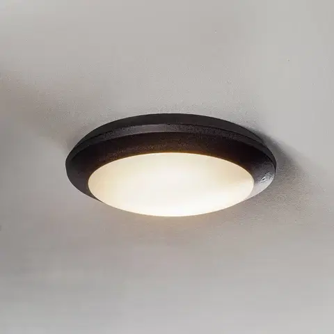 Vonkajšie nástenné svietidlá Fumagalli Vonkajšie nástenné LED Umberta čierne, CCT
