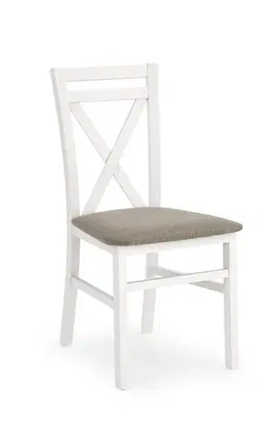Jedálenské stoličky a kreslá Drevená stolička DARIUSZ Halmar Biela