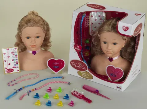 Hračky bábiky KLEIN - Česacia hlava s doplnkami