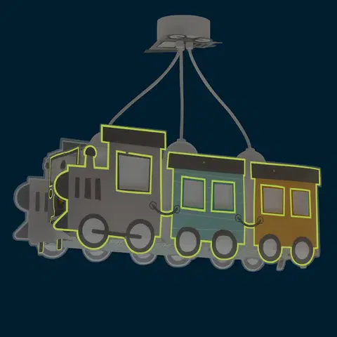 Závesné svietidlá Dalber Dalber Night Train závesné svetlo ako lokomotíva
