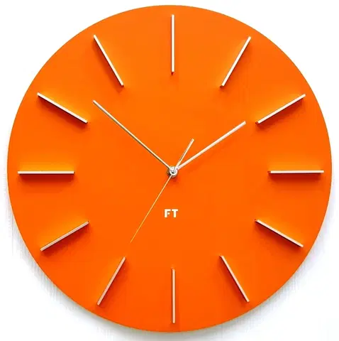 Hodiny Dizajnové nástenné hodiny Future Time FT2010OR Round orange 40cm