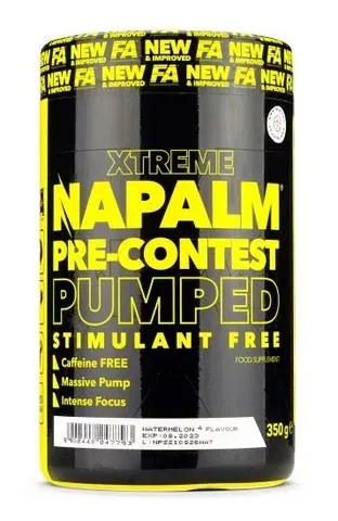 Práškové pumpy Xtreme Napalm Pumped Stimulant Free - Fitness Authority 350 g Mango Lemon