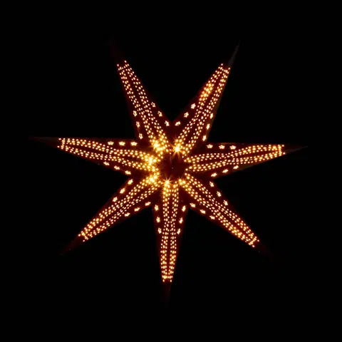Vianočné svetelné hviezdy STERNTALER Sterntaler zamatová papierová hviezda Ø75cm čierna