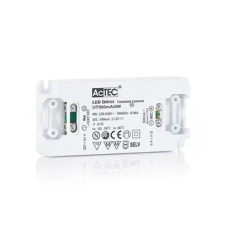 Napájacie zdroje s konštantným prúdom AcTEC AcTEC Slim LED budič CC 500mA, 6 W