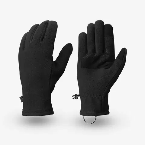 čiapky Fleecové rukavice MT500 na horskú turistiku čierne