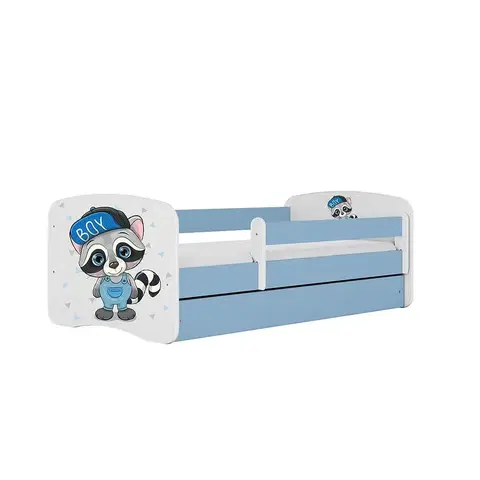 Jednolôžkové postele Detská Posteľ. Babydreams+Sz+M Modrá 80x180 medvedík čistotný