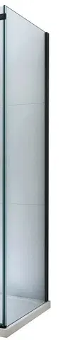 Sprchovacie kúty MEXEN - OMEGA stena 70x190 cm 8 mm čierne, transparent 820-070-000-70-00
