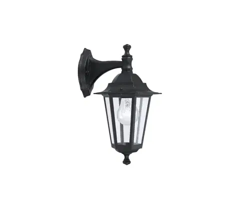 Záhradné lampy Eglo EGLO 22467 - vonkajšie nástenné svietidlo LATERNA 4 1xE27/60W čierna 