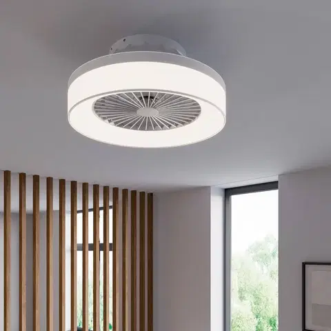 Stropné ventilátory so svetlom Starluna Starluna Circuma stropný LED ventilátor, biely