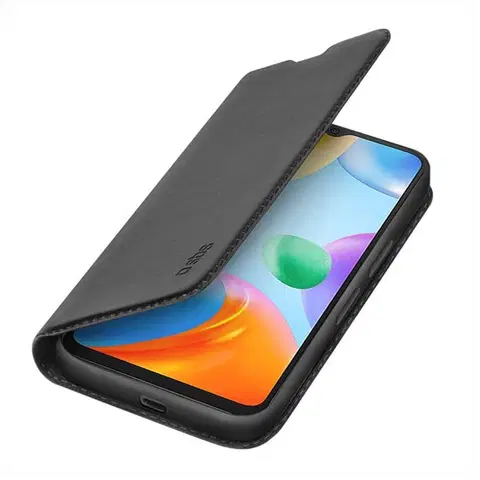 Puzdrá na mobilné telefóny Knižkové puzdro SBS Book Wallet Lite pre Xiaomi Redmi 10C, čierna TEBKLITEXIRNO10CK