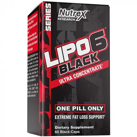 Komplexné spaľovače Nutrex Lipo 6 Black 60 tabliet bez príchute