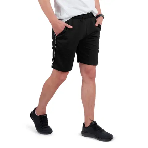 Pánske kraťasy a šortky Pánske teplákové kraťasy inSPORTline Easystrap čierna - XL