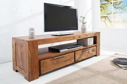 TV stolíky LuxD Luxusný TV stolík Timber masív 135 cm