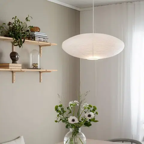 Závesné svietidlá PR Home PR Home závesné svietidlo Yuni, biele, Ø 60 cm, biely záves, E14