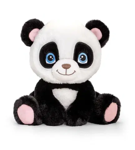 Plyšové hračky KEEL TOYS - SE1089 Keeleco Panda - eko plyšová hračka 16 cm