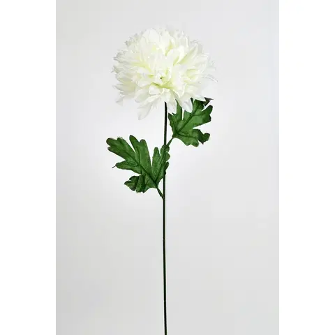 Kvety Umelá kvetina Chryzantéma 50 cm, biela