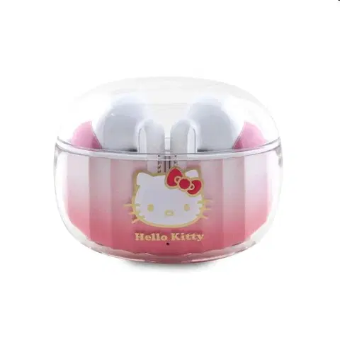 Slúchadlá Hello Kitty True bezdrôtové Kitty Head Logo Stereo slúchadlá, ružové