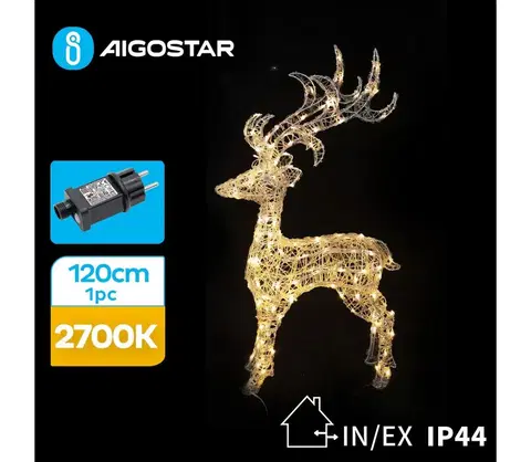 Vianočné dekorácie  B.V.  - LED Vonkajšia vianočná dekorácia LED/3,6W/31/230V 2700K 120cm IP44 sob 