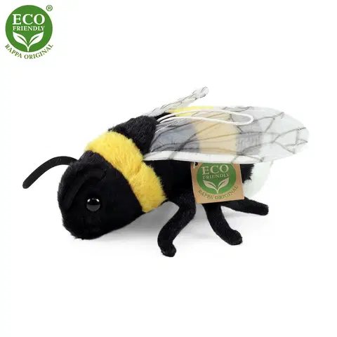 Plyšáci Rappa Plyšová včela, 16 cm ECO-FRIENDLY