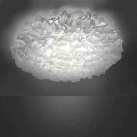 Stropné svietidlá JUST LIGHT. Textilné stropné LED Xenia, stmievateľné, Ø 75 cm