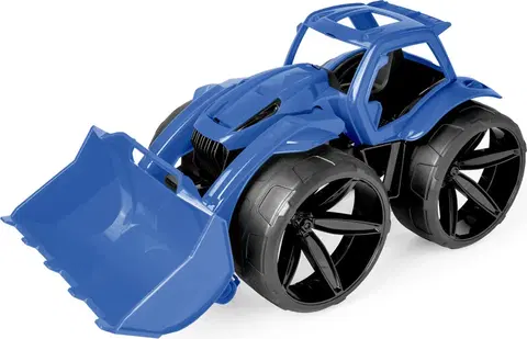 Hračky - dopravné stroje a traktory WADER - Maximus nakladač modrý