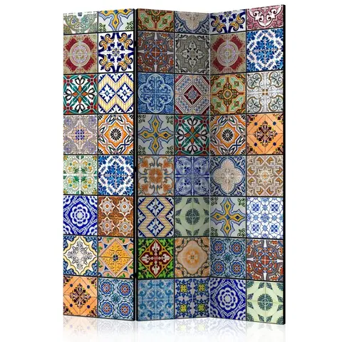 Paravány Paraván Colorful Mosaic Dekorhome 135x172 cm (3-dielny)