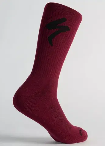 Pánske ponožky Specialized Merino Midweight Tall Logo Socks M