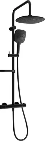 Sprchy a sprchové panely MEXEN/S - KX17 sprchový stĺp s termostatickou batériou čierna 771501791-70