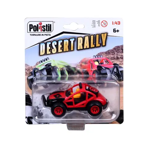 Hračky - autodráhy a garáže pre autíčka POLISTIL - Desert Rally, RED 1:43