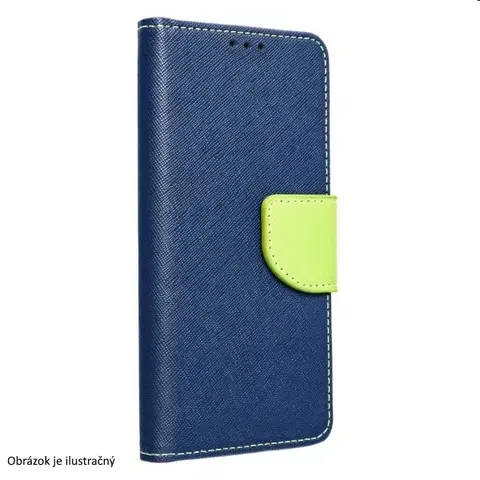 Puzdrá na mobilné telefóny Knižkové puzdro FANCY Book pre Samsung Galaxy S22, modrázelená TEL133664