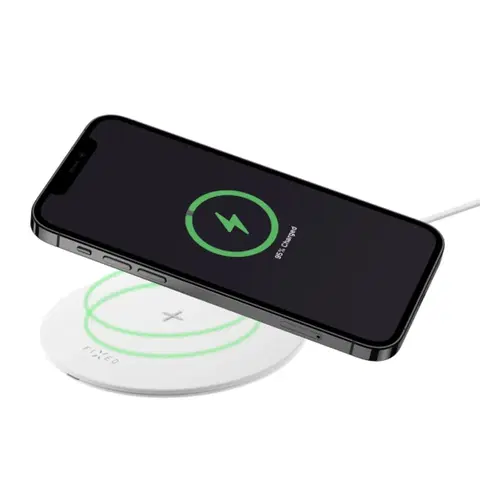 Nabíjačky pre mobilné telefóny FIXED SlimPad fast wireless charging pad for smartphone, 15 W, biela -OPENBOX (Rozbalený tovar s plnou zárukou) FIXSPAD-WH
