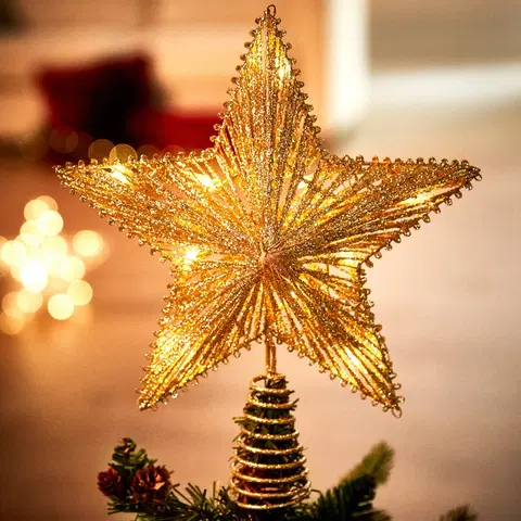 Drobné dekorácie a doplnky Špic na vianočný stromček "Hviezda"