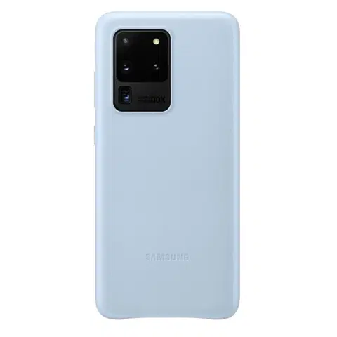 Puzdrá na mobilné telefóny Samsung Leather Cover S20 Ultra, blue - OPENBOX (Rozbalený tovar s plnou zárukou) EF-VG988LLEGEU