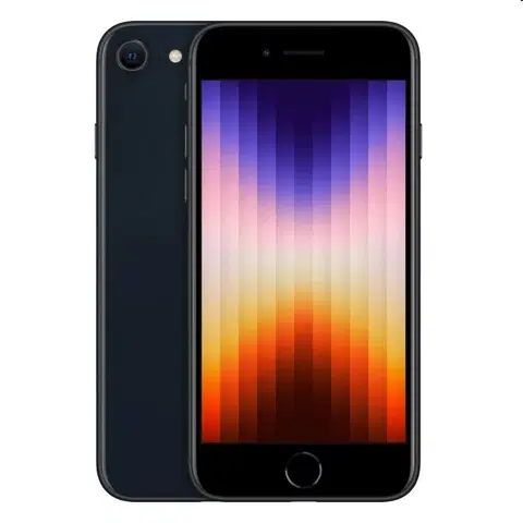 Mobilné telefóny Apple iPhone SE (2022) 128GB, polnočná MMXJ3CNA