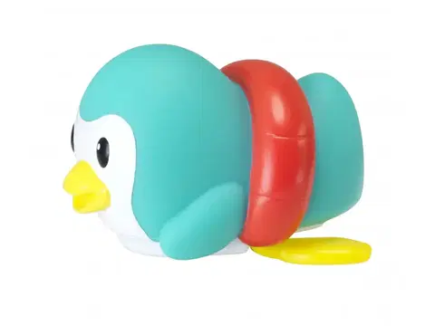 Hračky do vody INFANTINO - Naťahovací tučniak do kúpeľa