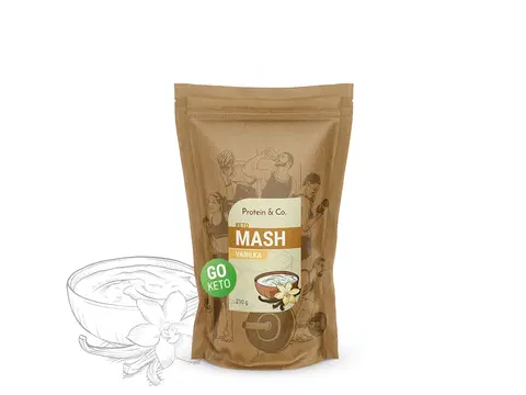 Ketodiéta Protein & Co. Keto mash - proteínová diétna kaša Váha: 210 g, Zvoľ príchuť: Vanilka