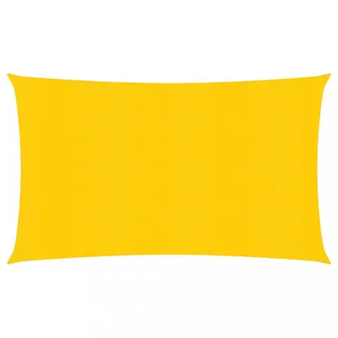 Stínící textilie Tieniaca plachta obdĺžniková HDPE 3 x 4 m Dekorhome Žltá