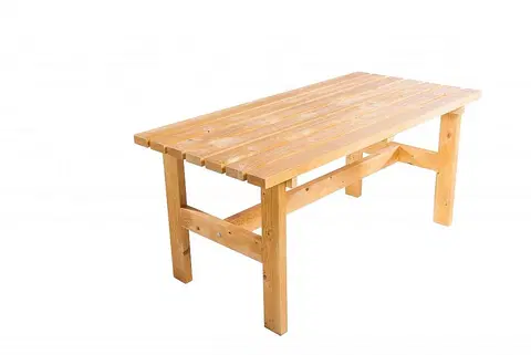 Stolčeky DEOKORK Masívny drevený záhradný stôl TEA 02 hrúbka 38 mm