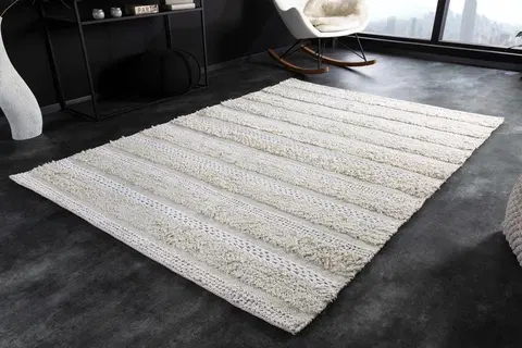 Koberce LuxD Dizajnový koberec Napua 230 x 160 cm slonovinový