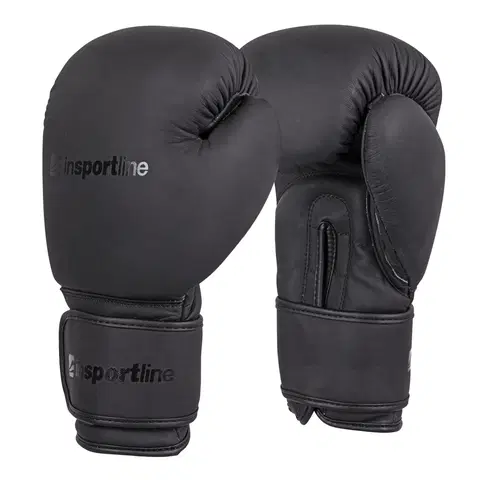 Boxerské rukavice Boxerské rukavice inSPORTline Kuero čierna - 14oz
